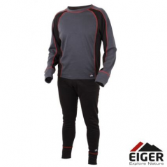 EIGER Active Underwear Set Black/Grey (Dydis S-XXL)