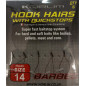 KORUM kabliukai Barbed Hook Hairs With Quickstops (Nr.14-10)