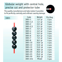 CRALUSSO svareliai Globular weight (1-30g)