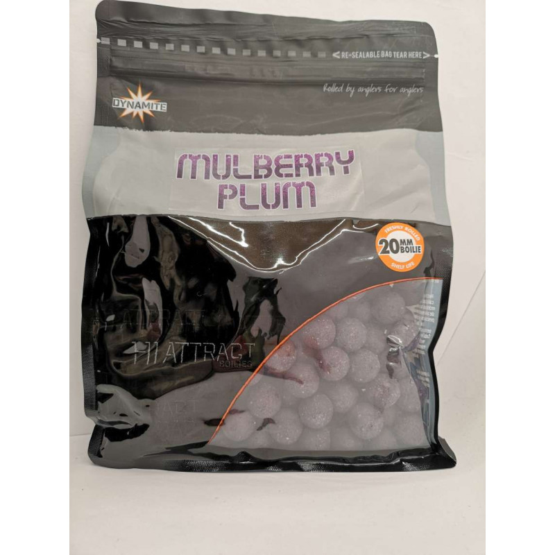 DYNAMITE Baltyminiai kukuliai Mulberry Plum Hi-Attract 20mm 1kg