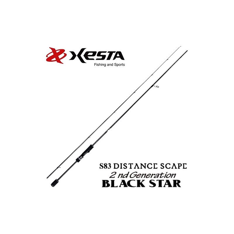 XESTA spiningas Black Star 2nd Generation S83 2,51m 1,5-20g Distance Scape