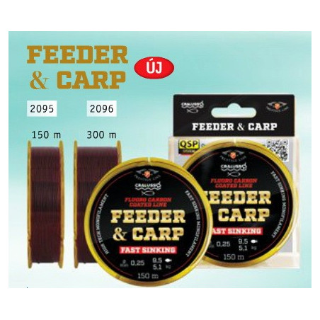 CRALUSSO Feeder & Carp Fluoro Carbon Coat 150m (0,18-0,30mm)