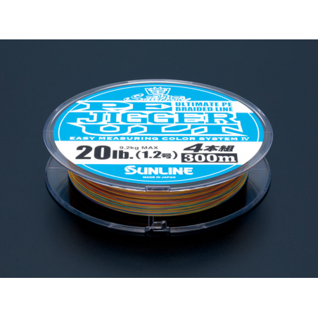 SUNLINE PE Jigger ULT 4 200m Multi Color (0.6-3.0)