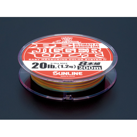 SUNLINE PE Jigger ULT 8 200m Multi Color (0.6-3.0)
