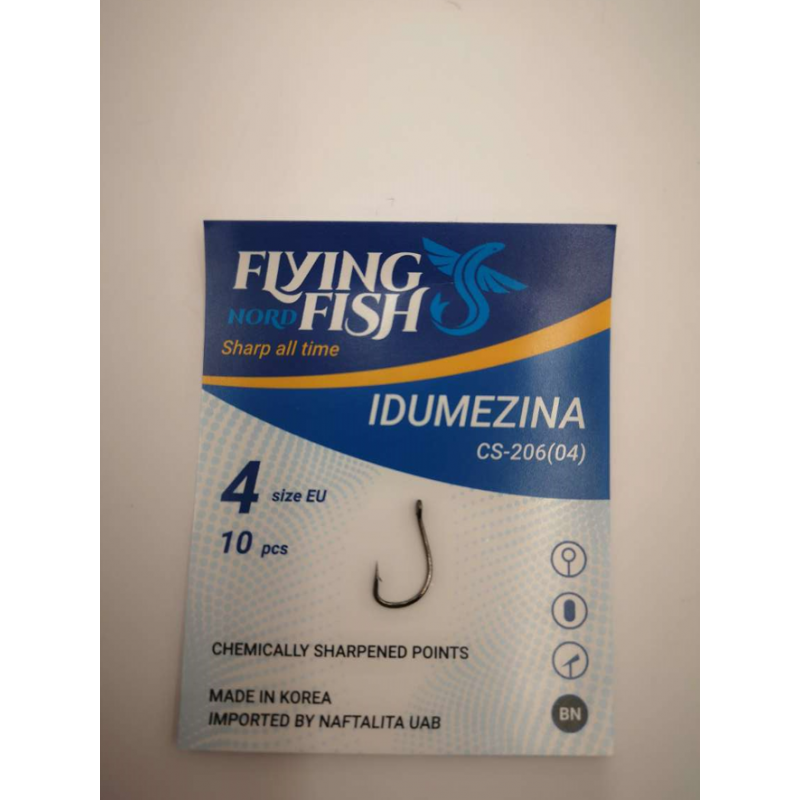 FLYING FISH hooks IDUMEZINA (Nr.6-4)