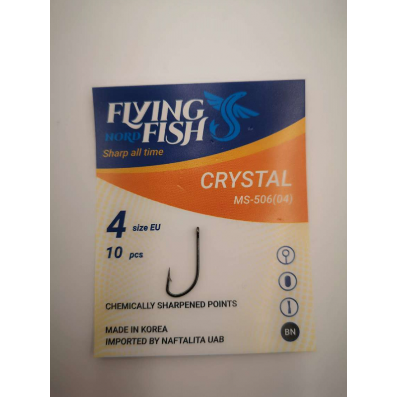 FLYING FISH kabliukai CRYSTAL (Nr.8-2)