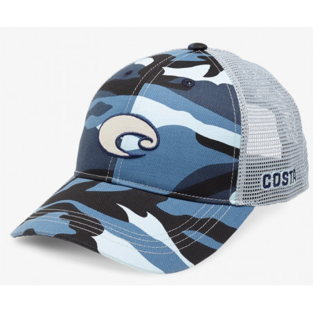 COSTA kepurė Tiger Camo Trucker Blue
