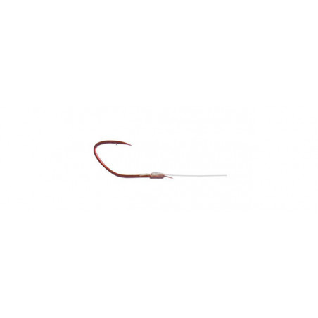 DRENNAN kabliukai su pavadėliu Red Maggot (Nr.16-14) 35cm 8vnt/pak