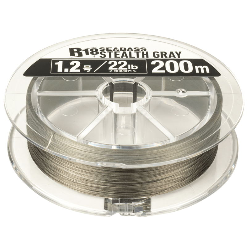 Seaguar R18 Kanzen Seabass 150m 15lb 0.8 Stealth Gray 0.148mm 8 Braid PE  Line