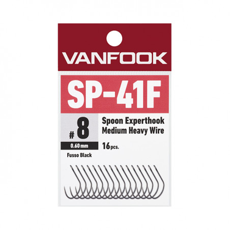 VANFOOK kabliukai SP-41F Fusso Black (Nr.10-2) 16vnt/pak