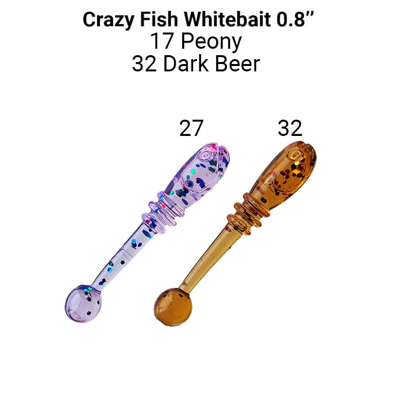 CRAZY FISH Whitebait 0.8" (2cm 20vnt/pak)