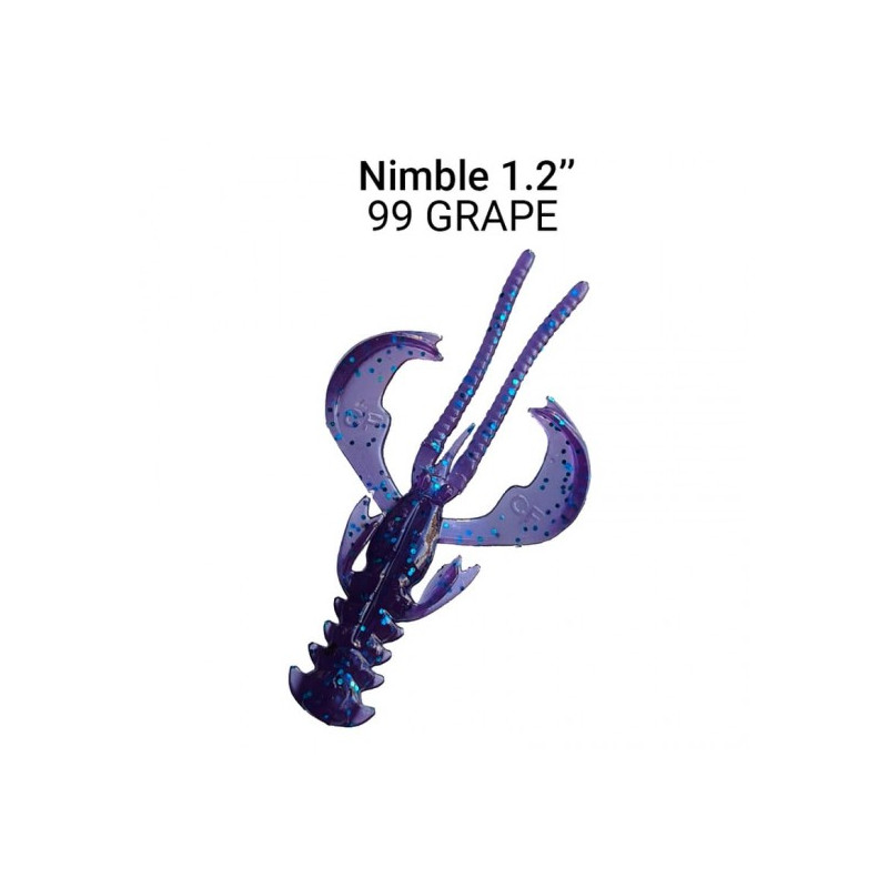 CRAZY FISH Nimble 1.2" (3cm 16vnt/pak) Kalmaro sk.
