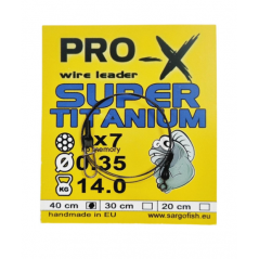 PRO-X pavadėliai SUPER TITANIUM 1psc. (skirtingi ilgiai/storiai)