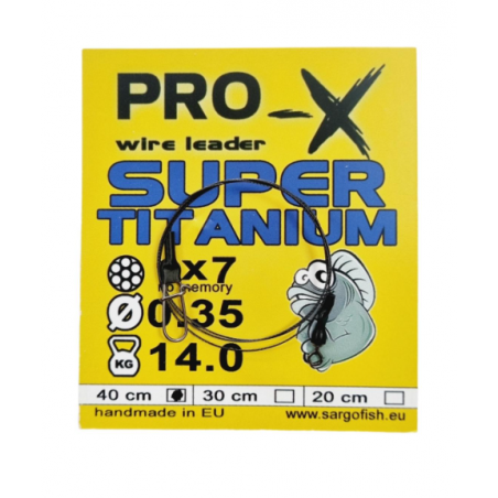 PRO-X pavadėliai SUPER TITANIUM 1psc. (skirtingi ilgiai/storiai)