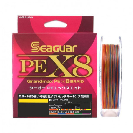 SEAGUAR Grandmax PEx8 150m Multi Color (0,104-0,285mm) 150m