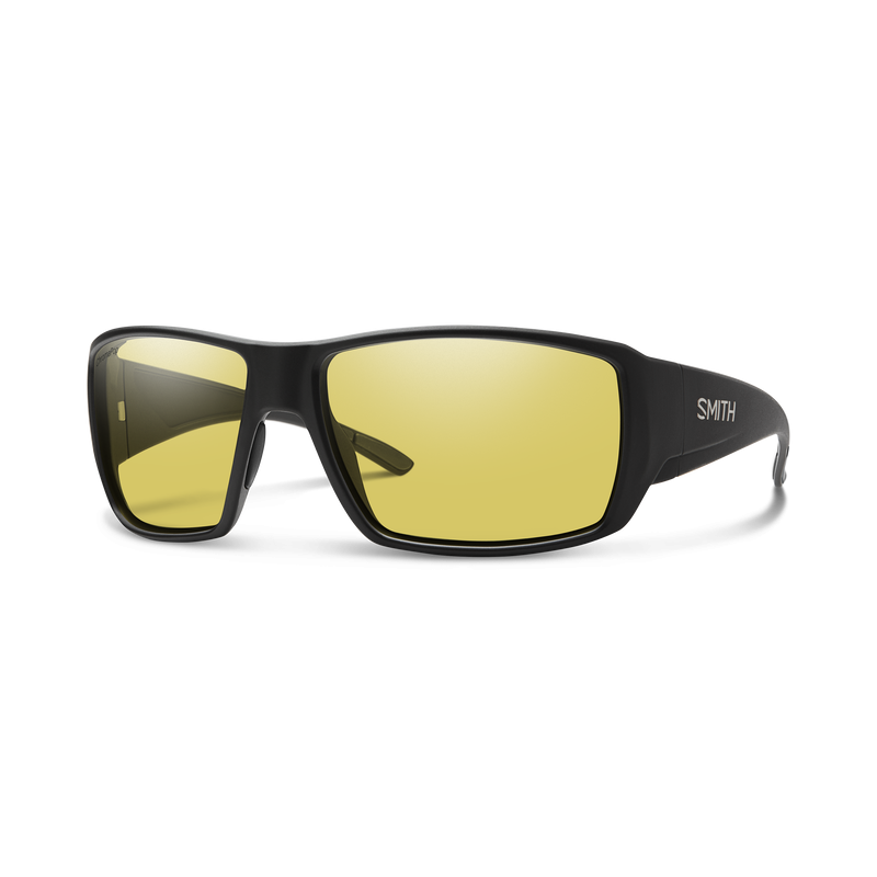 SMITH Optics poliarizuoti akiniai Guide's Choice CP Glass Matte Black Low Light Yellow