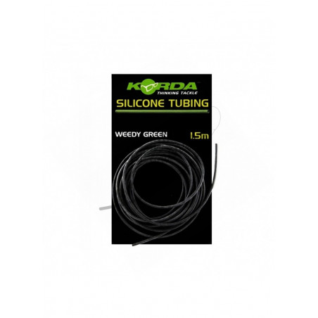 KORDA Silicone Tubing Medium 0,7x0,3mm Weedy Green 1,5m
