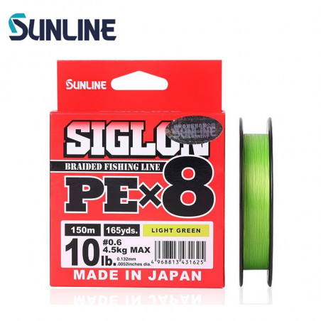 SUNLINE Siglon PE X8 150m Light Green (0.3-0.5)