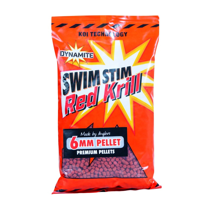 DYNAMITE peletės Swim Stim Red Krill 6mm 900g 138825