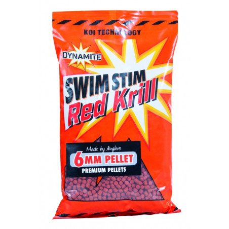 DYNAMITE peletės Swim Stim Red Krill 6mm 900g 138825