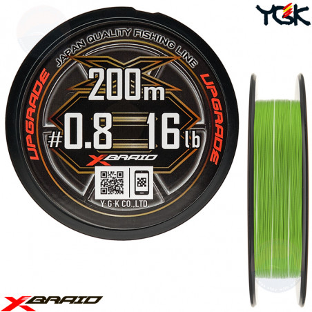 YGK X-BRAID pintas valas UPGRADE X8 200m (0.6-1.5)