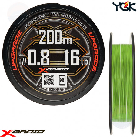 YGK X-BRAID pintas valas UPGRADE X8 200m (0.6-3.0)