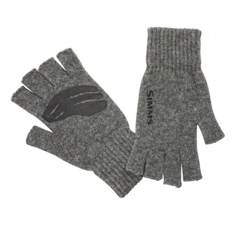 SIMMS pirštinės Wool Half Finger Glove Steel (Dydis S-XL)