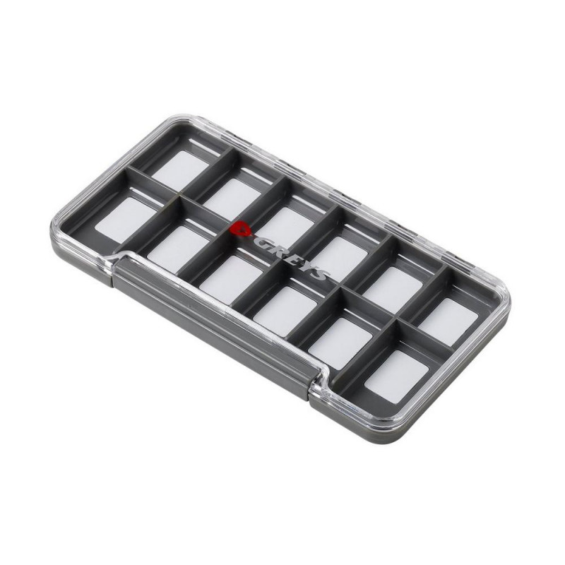 GREYS plona dėžutė Slim Waterproof Fly Box (12-os skyrių)