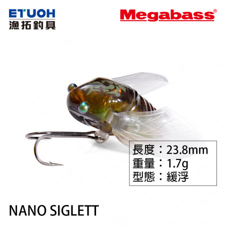 MEGABASS vobleris Nano Siglett (23mm 1,7g)