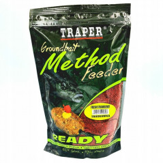 TRAPER paruoštas jaukas Method Feeder Ready - Fresh Strawberry 0,75kg