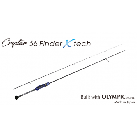 CLEAR BLUE spiningas Crystar 56 FinderXTech 1,68m 0,1-1,3g
