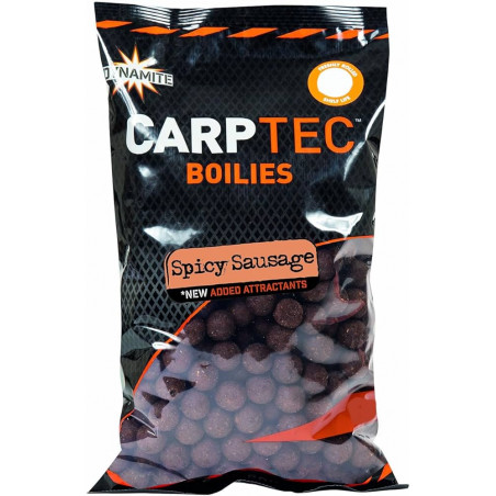 DYNAMITE baltyminiai kukuliai CarpTec Spicy Sausage 20mm 1kg