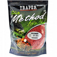TRAPER peletės Method Feeder Fresh Strawberry 2mm 0,5kg