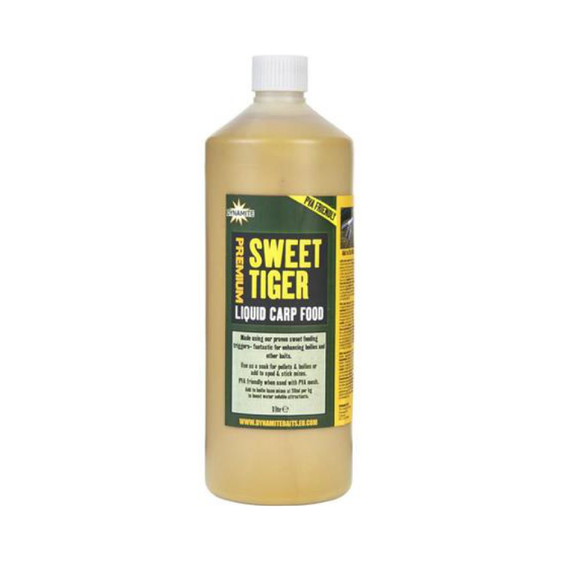 DYNAMITE aromatinis skystis Premium Liquid Carp Food Sweet Tiger 1L