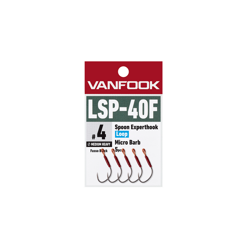 Vanfook kabliukai LSP-40F Fusso Black 5pcs/pack