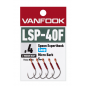 Vanfook kabliukai LSP-40F Fusso Black 5pcs/pack