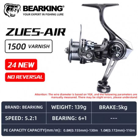 BEARKING ritė ZEUS AIR 1500 (tik 139g !!!)