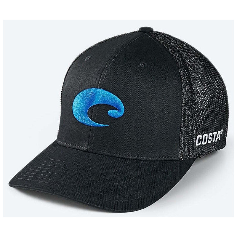 COSTA kepurė Flex Fit Logo Trucker Black