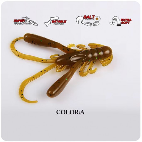 BEARKING guminukai L07 RushCraw - 1.6" (40mm 1,6g) 15vnt/pak