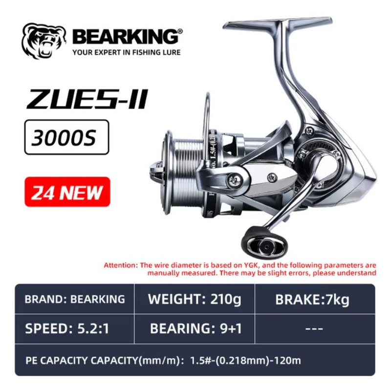 BEARKING ritė ZEUS II 3000S (210g!)