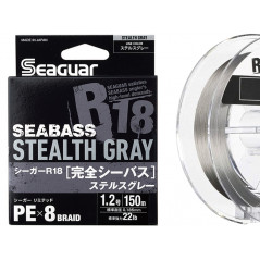 SEAGUAR R18 Kanzen Seabass PEx8 200m Stealth Grey (0,165-0,205mm)