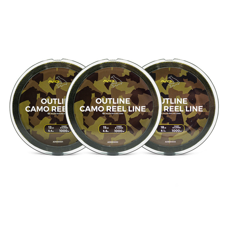 AVID valas Outline Camo Reel Line 0,28mm 1000m