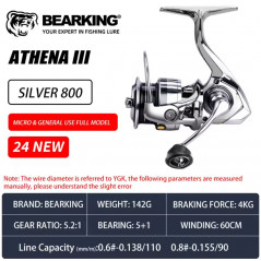 BEARKING ritė Athena III 800S (tik 142g !!!)