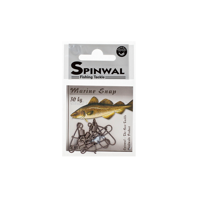 SPINWAL Snap with Swivel Marine 30Kg 5vnt