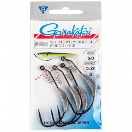 Gamakatsu Worm EWG Weighted Spring Lock (3/0-5/0)