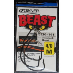 OWNER kabliukai Beast 5130 (Nr.4/0-12/0) su spyruokle