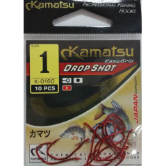 Kamatsu Drop Shot Red K-0160-R (Nr.4-1) 10vnt/pak